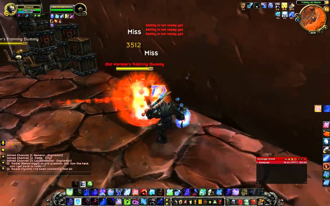 Deathknight DW Frost Cataclysm Build 12857 testing Dark Simulacrum