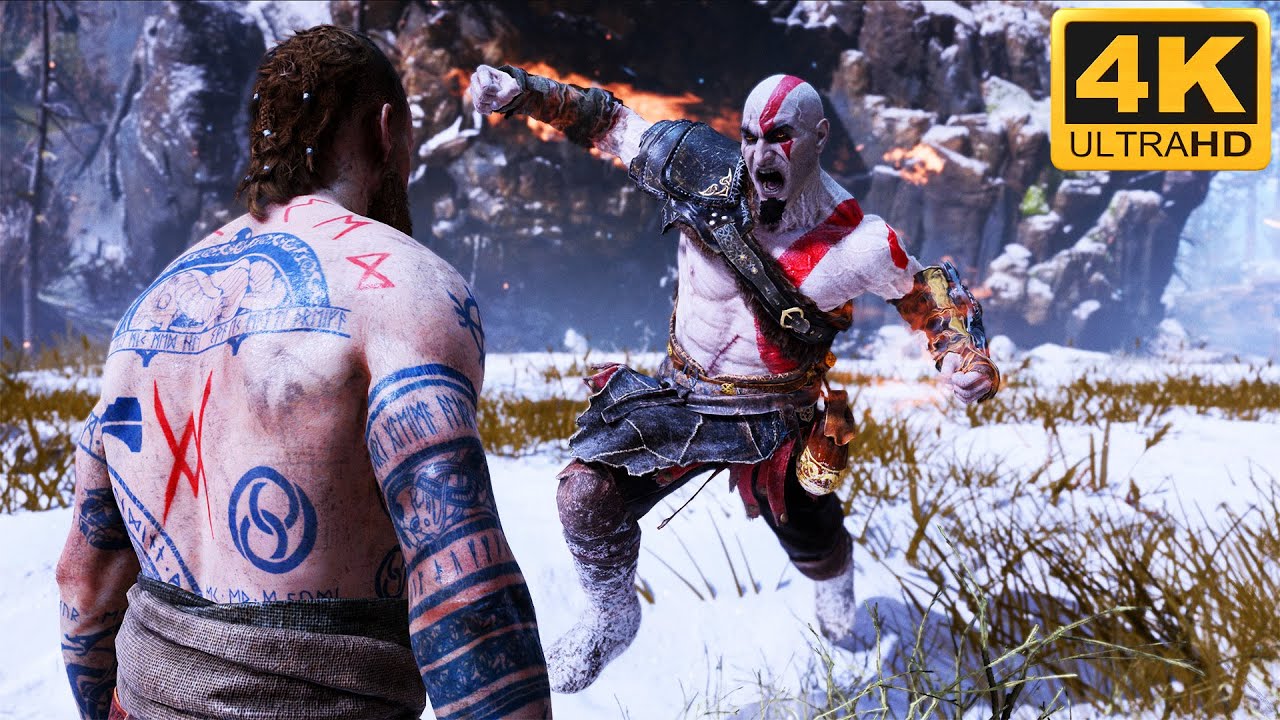Prime Kratos vs Baldur with Unlimited Rage Power | Boss Fight (God of War PC Mod)