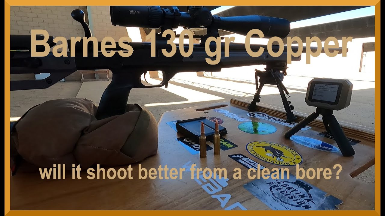 Trying the Barnes 130 gr TSX in the 6.5 PRC from a clean bore
