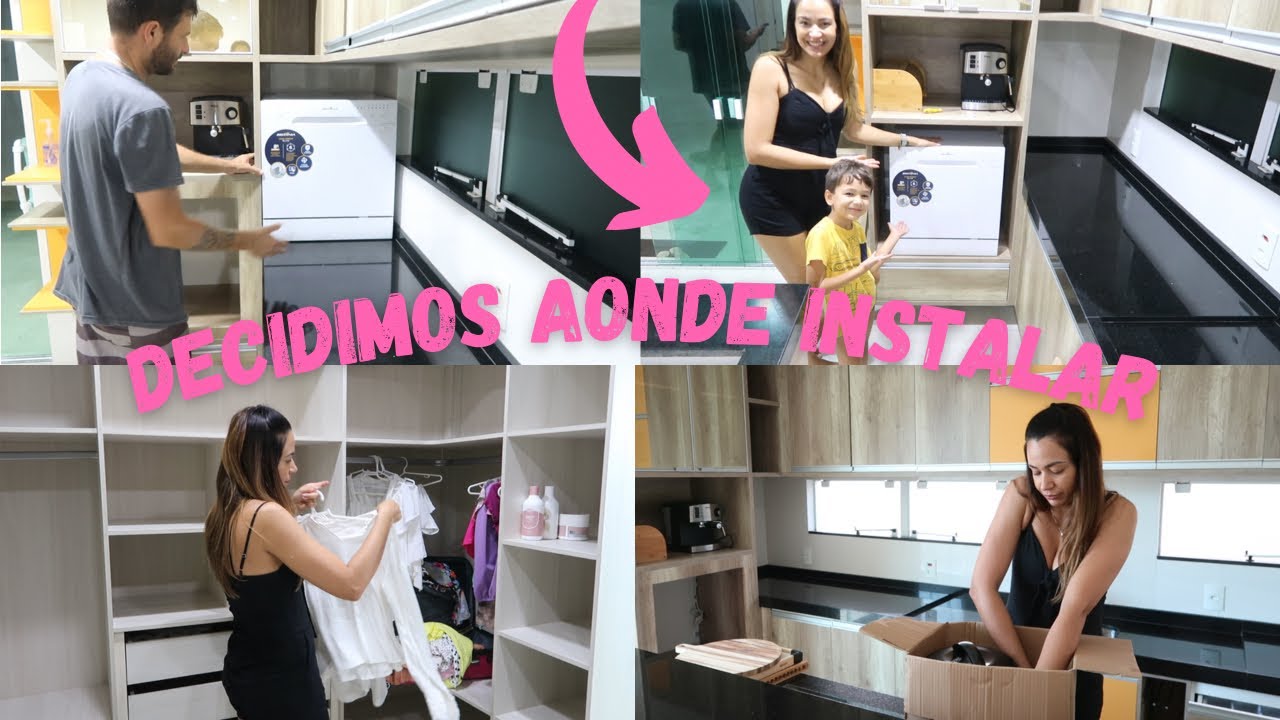 INSTALAÇÃO DA LAVA LOUÇAS | ARRUMEI CLOSET | LEVAMOS AS COISAS | FAXINA NA LAVANDERIA E BANHEIRO