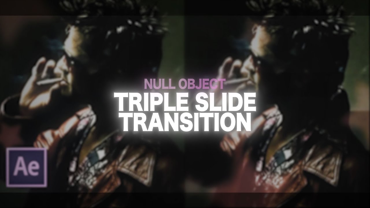 null slide transition | after effects