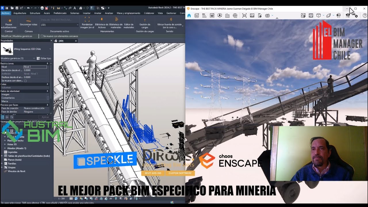Pack BIM para Miner&iacute;a &ndash; Jaime Guzm&aacute;n Delgado, El BIM Manager Chile (Preventa Exclusiva 150 USD)