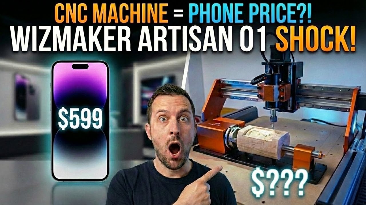 CNC Machine for the price of a phone! WizMaker Artisan 01