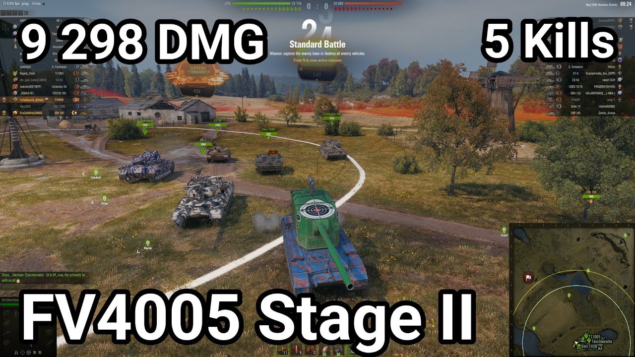 FV4005 Stage II - 9 298 damage / 5 kill / 289 assist