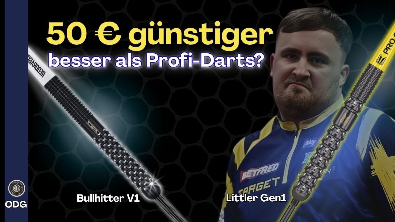 50€ günstiger! genauso gut? Bullhitters V1 Darts vs. Littler Gen.1