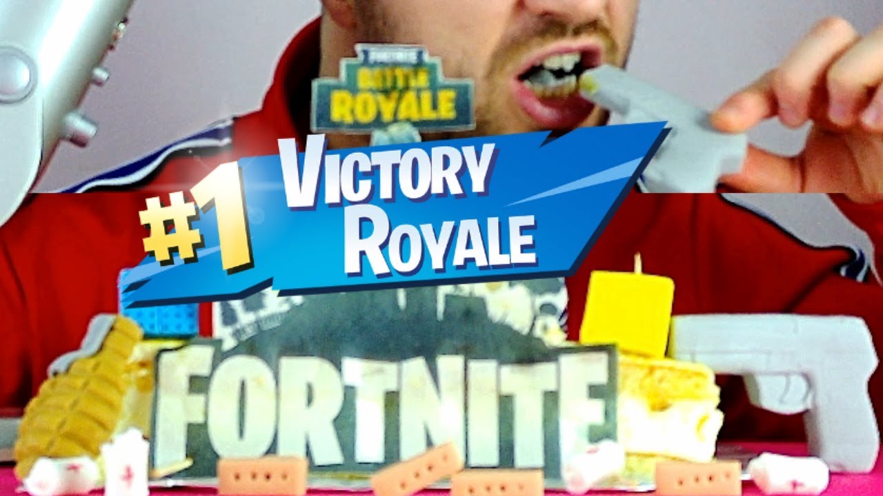ASMR FORTNITE Cake Icing Eating Sounds | Not Mukbang