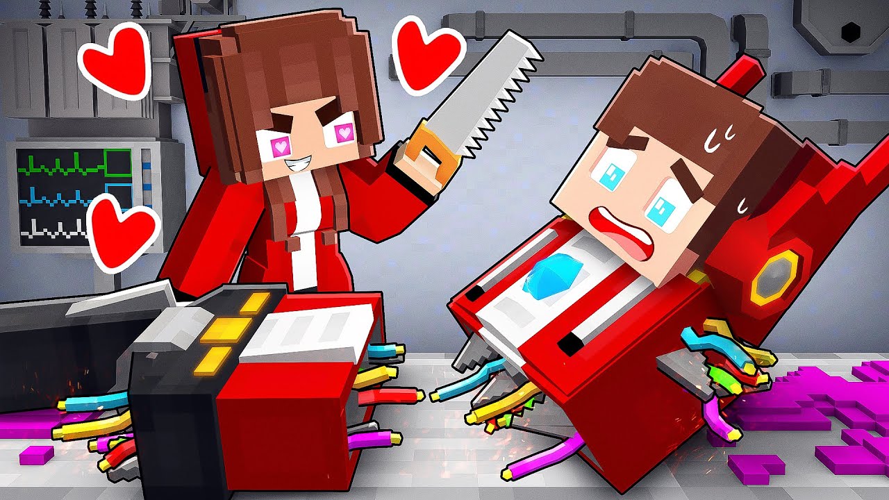 JJ TRANSFORMER and Crazy JJ`s Girl - Maizen Minecraft Animation