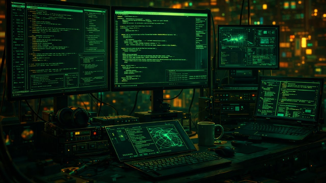 No Distractions Coding Music | 1Hour Deep Hacker Atmosphere