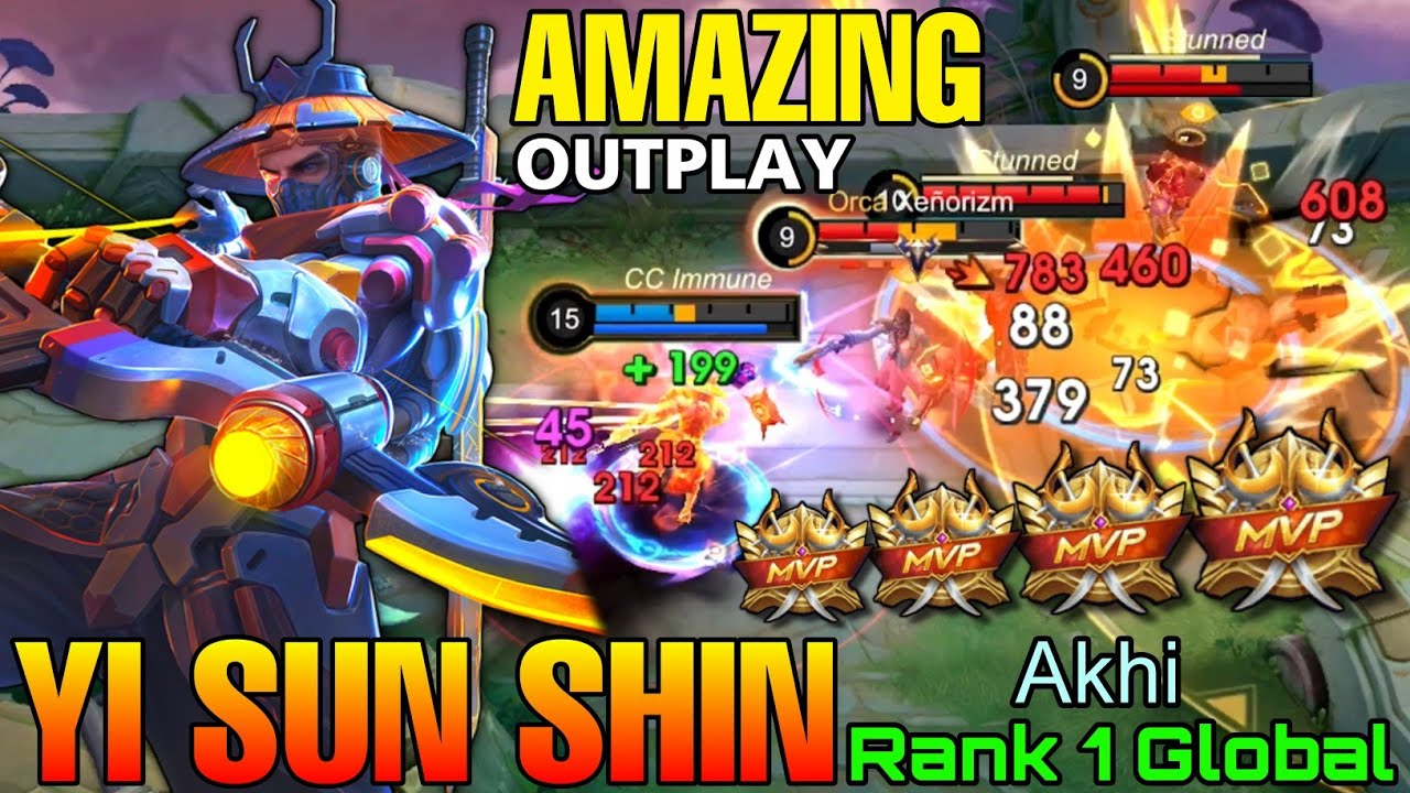 Потрясающий геймплей YSS Double MVP — Лучший игрок мира Yi Sun Shin от Akhi — Mobile Legends