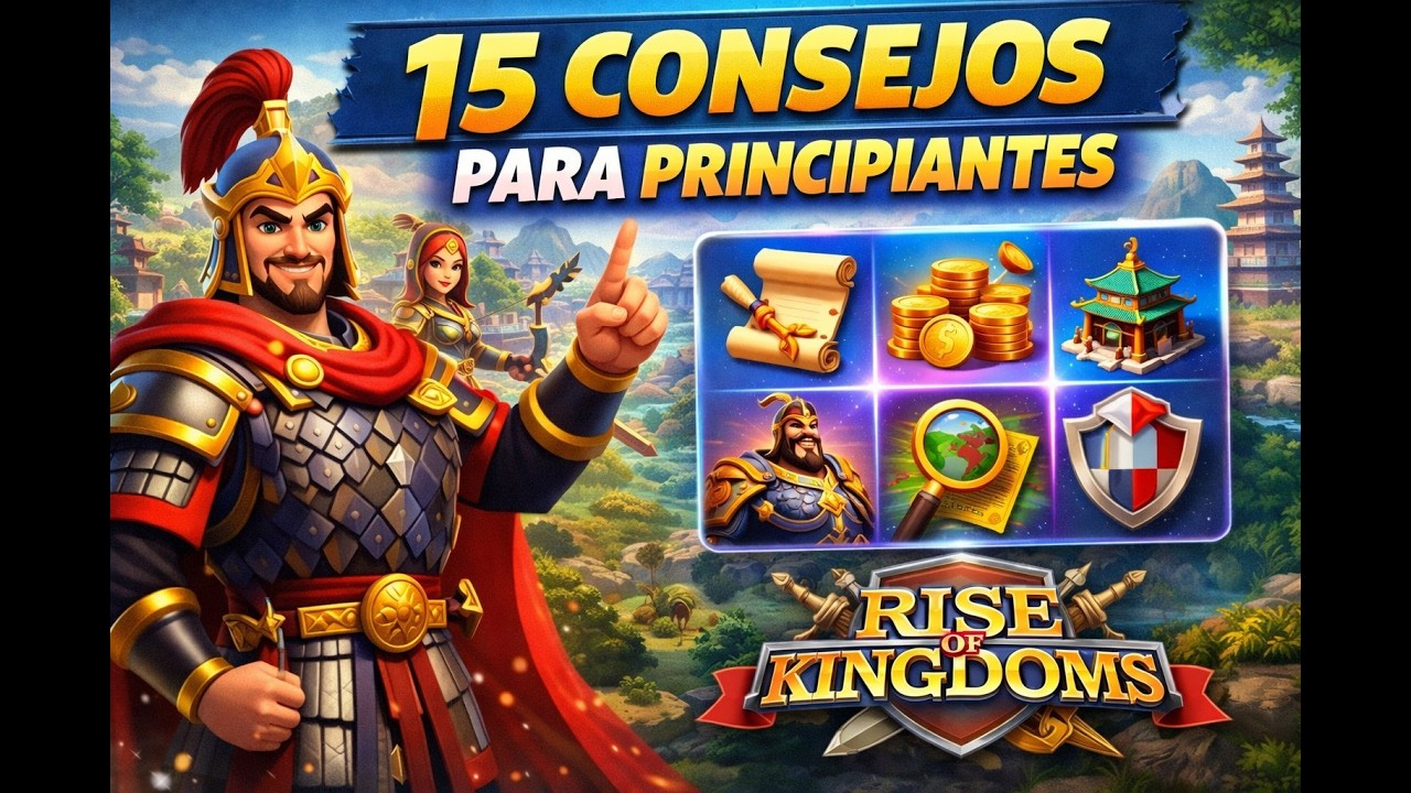 15 CONSEJOS para PRINCIPIANTES en Rise of Kingdoms (Guía 2026)