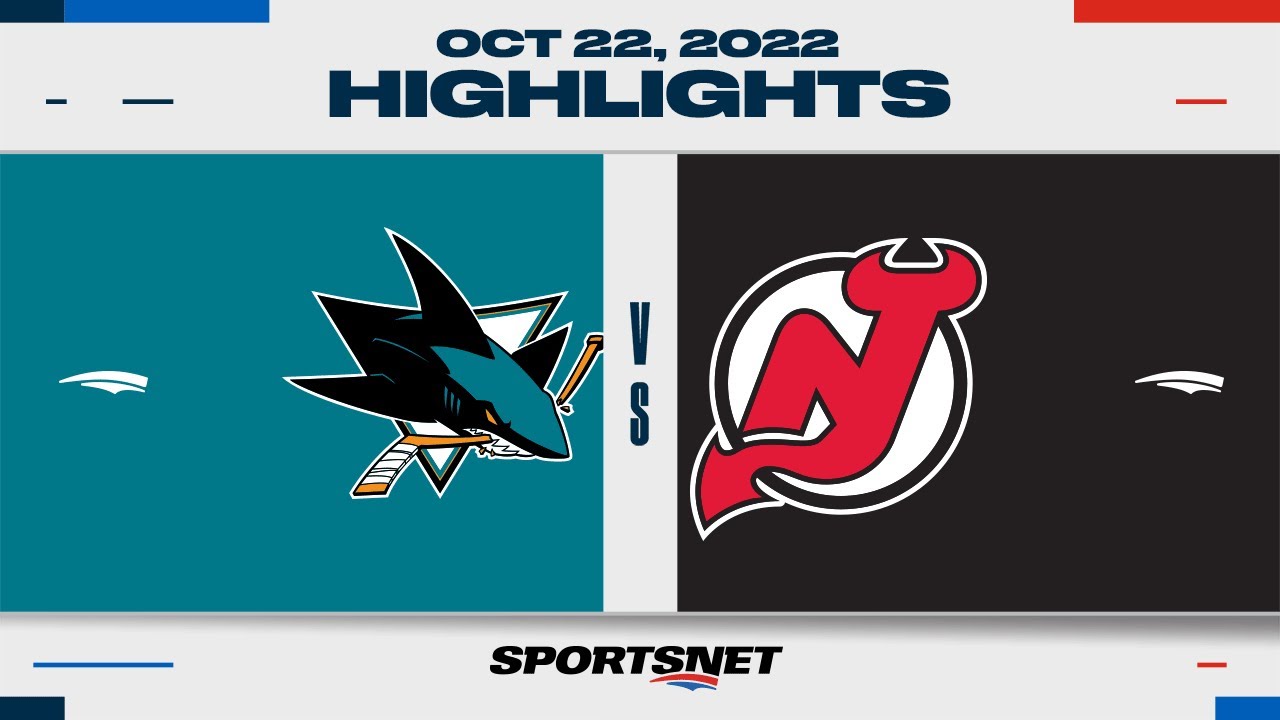 NHL Highlights | Sharks vs. Devils - October 22, 2022