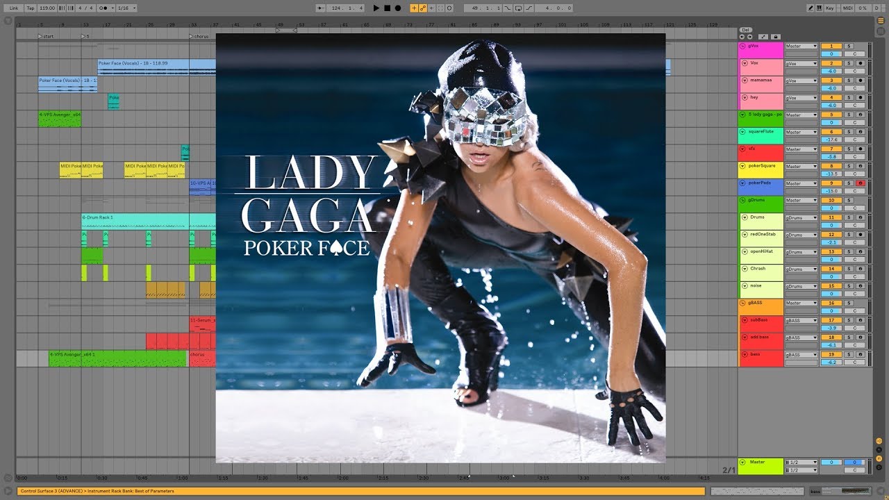 Lady Gaga - Poker Face (deconstructed)
