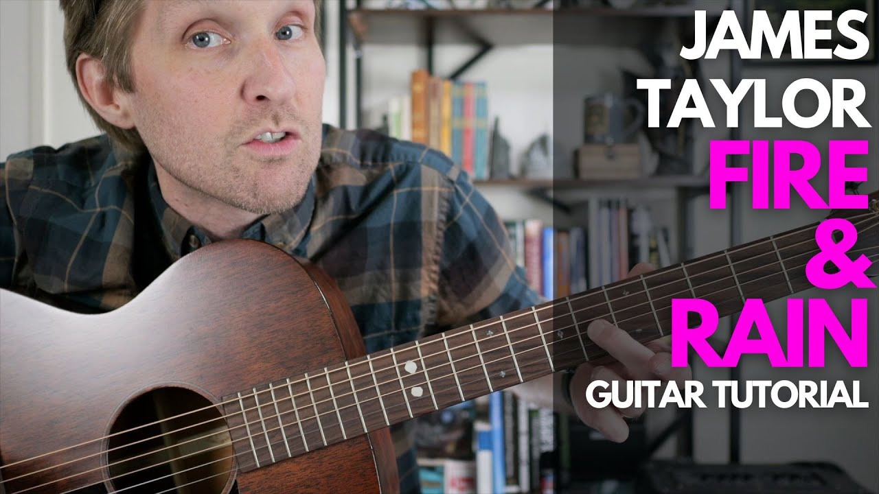 Fire and Rain by James Taylor Guitar Tutorial - Guitar Lessons with Stuart!