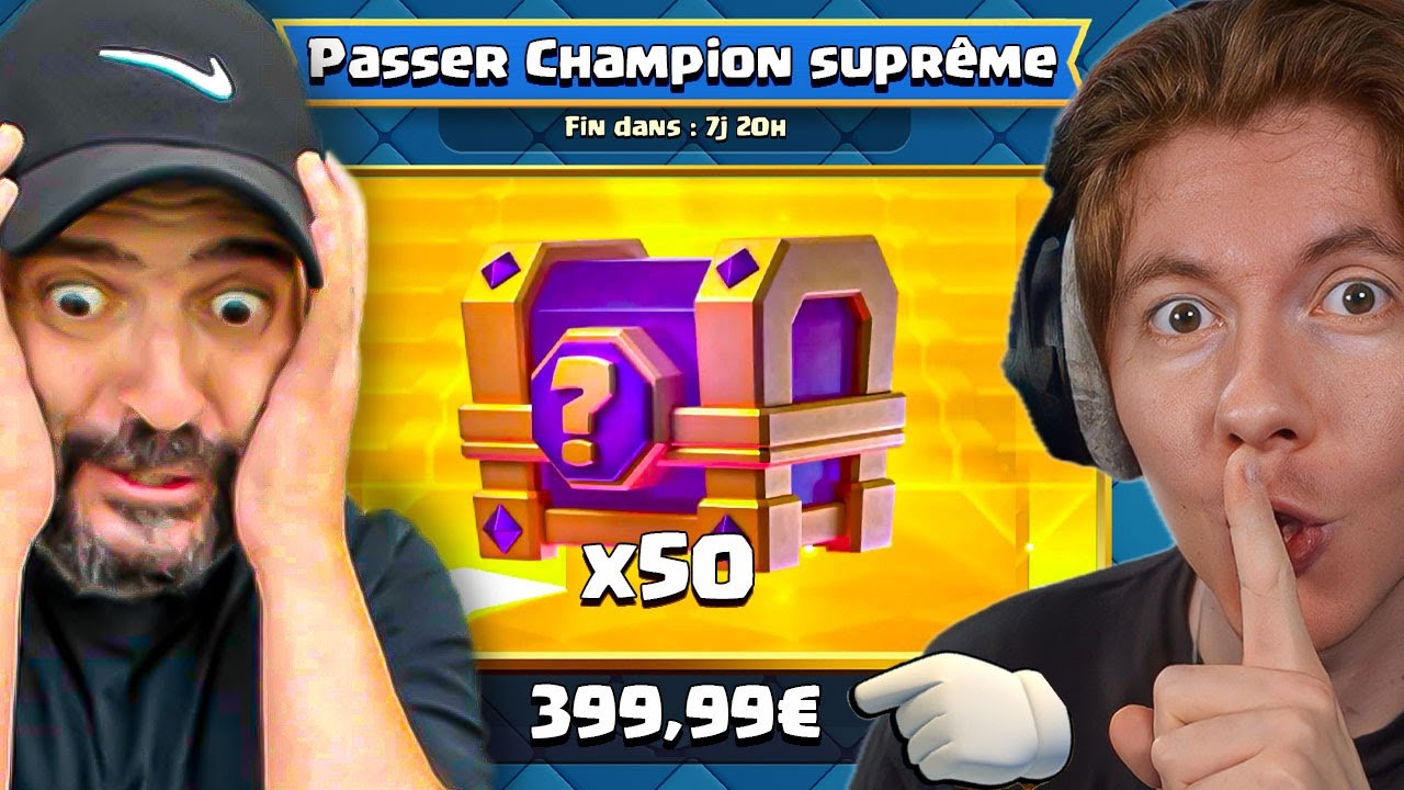 ASHTAX contrôle mon COMPTE (ma CB 💸) CLASH ROYALE pour que je DEVIENNE CHAMPION SUPREME