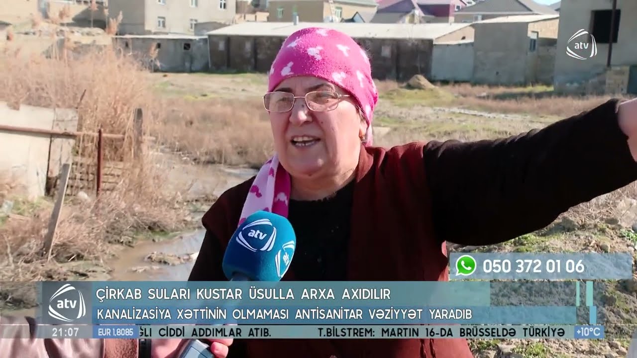 Masazırda çırkab sular gölə axıdılır