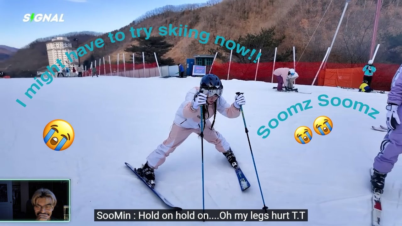 tripleS signal reaction | SNOWBOARDING AND SKIING !!!