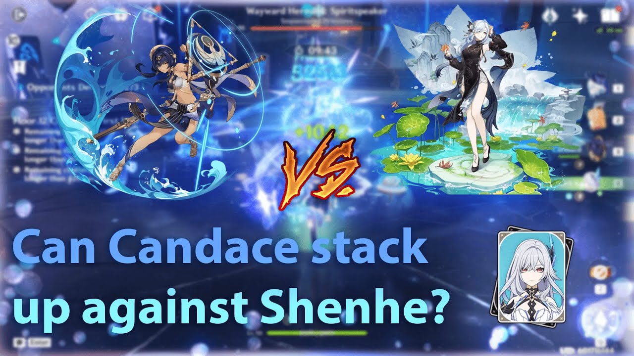 Genshin Impact - Skirk ✨ support options, Candace (C1+) 🌊 vs Shenhe (C0) ❄ (5.7)