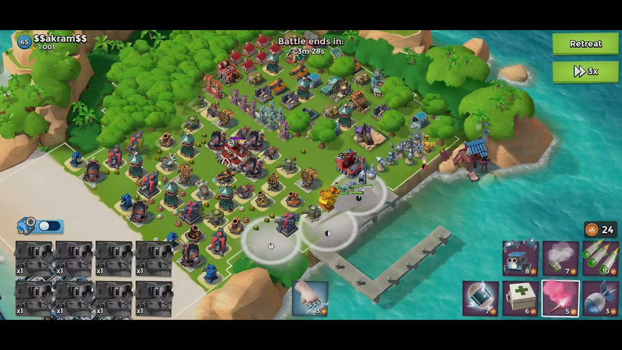 All scorchers boom beach attack no casualty #boombeach #radius #radiusgaming 