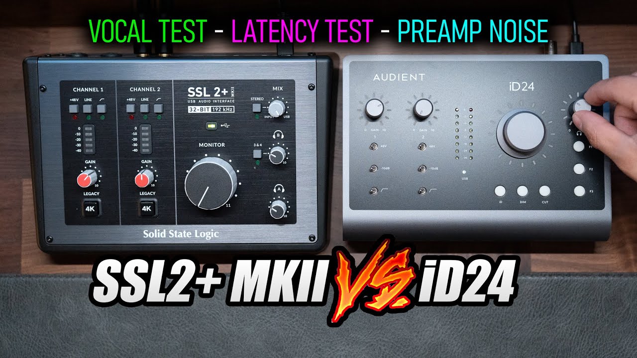 Solid State Logic SSL2+ MKII против Audient iD24 | Какой бюджетный аудиоинтерфейс выбрать?