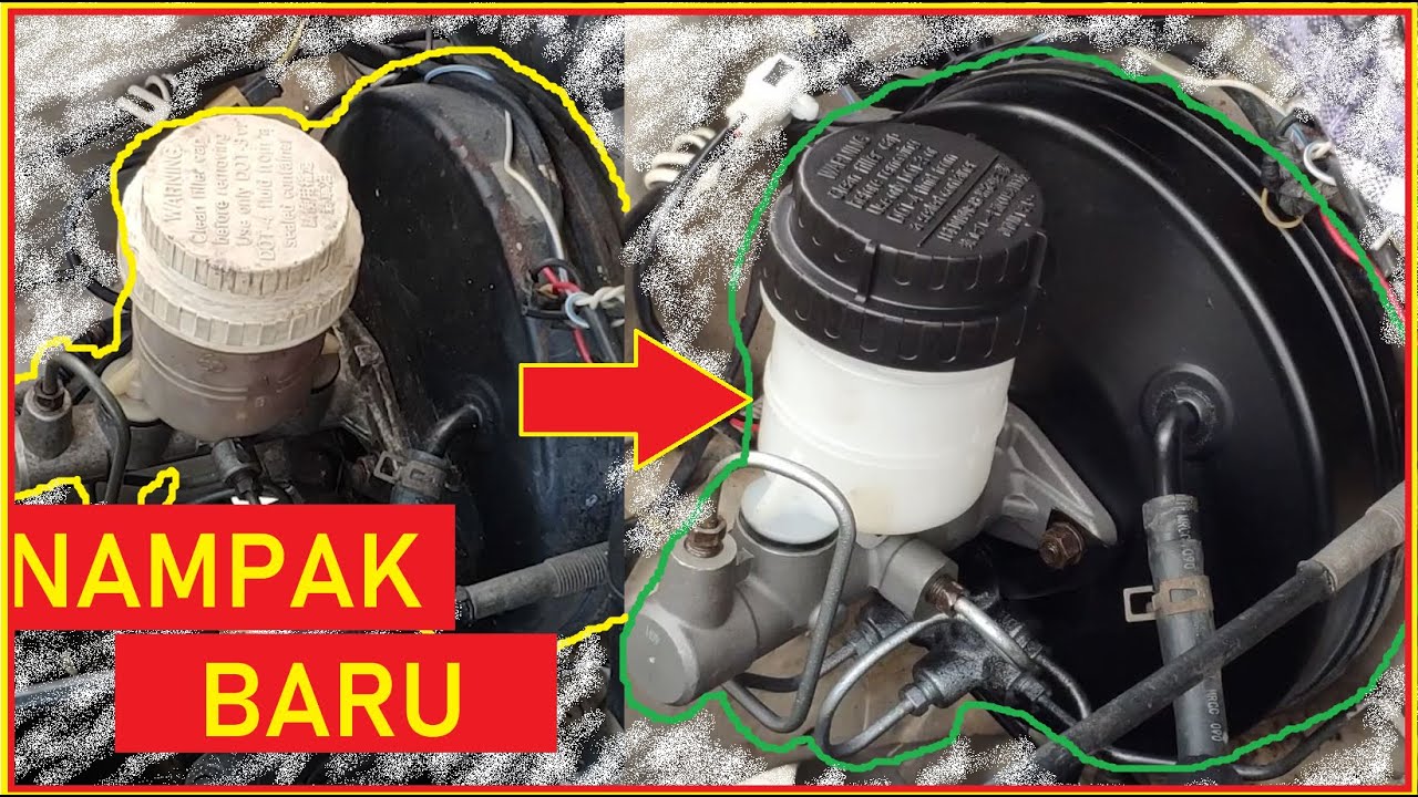 Cara Tukar Master Pump Brake Dan Repaint Brake Booster Servo Pump | Masalah Brake Leaking |
