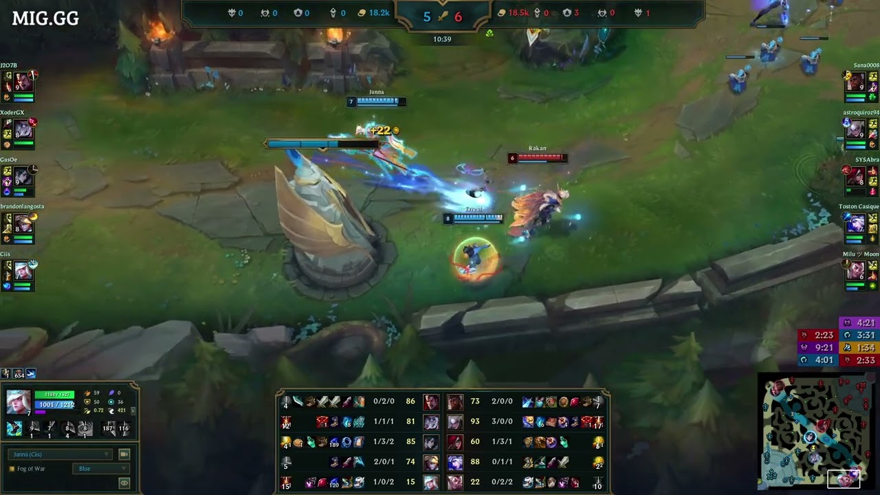 Janna vs Rakan Supp LAN