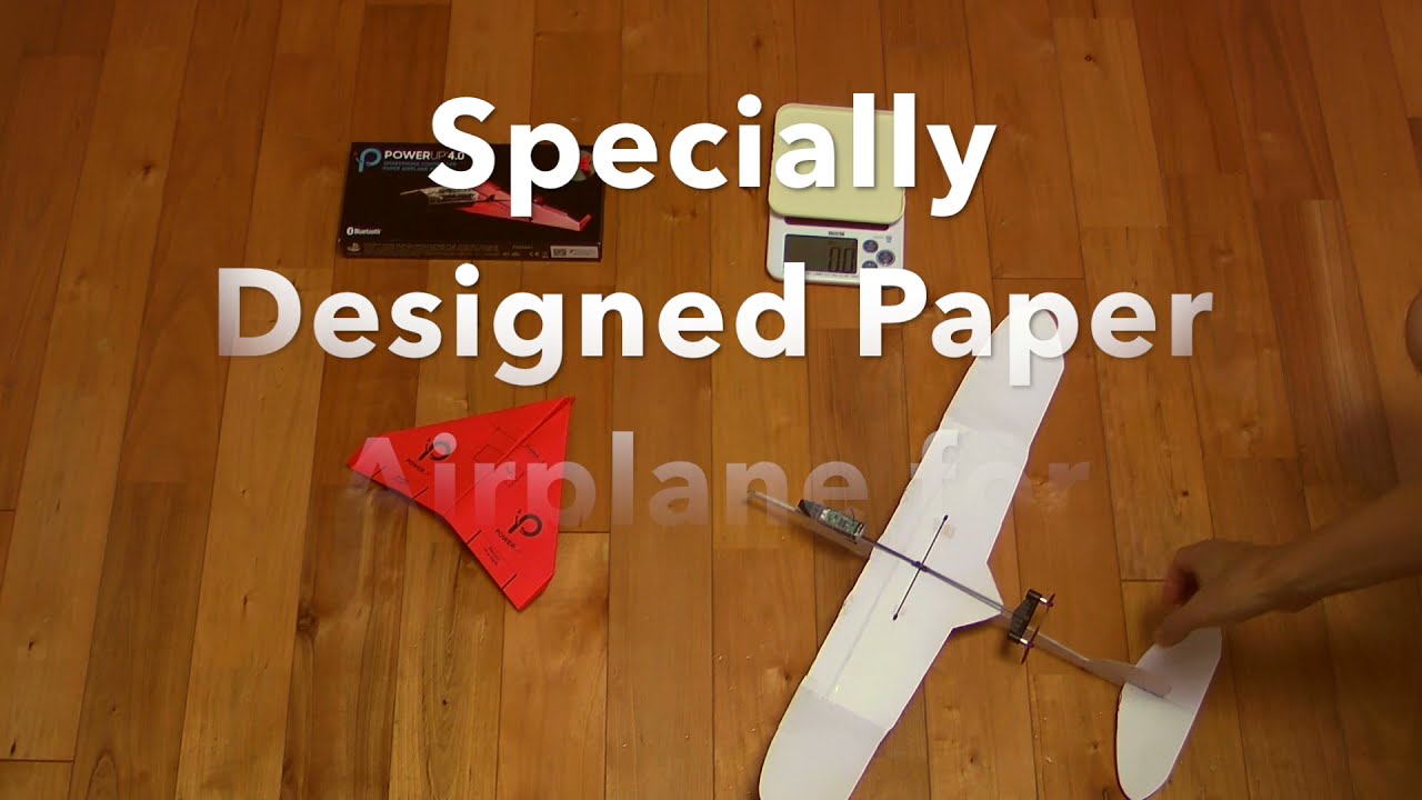 Specially Designed Paper Airplane for POWERUP-4.0