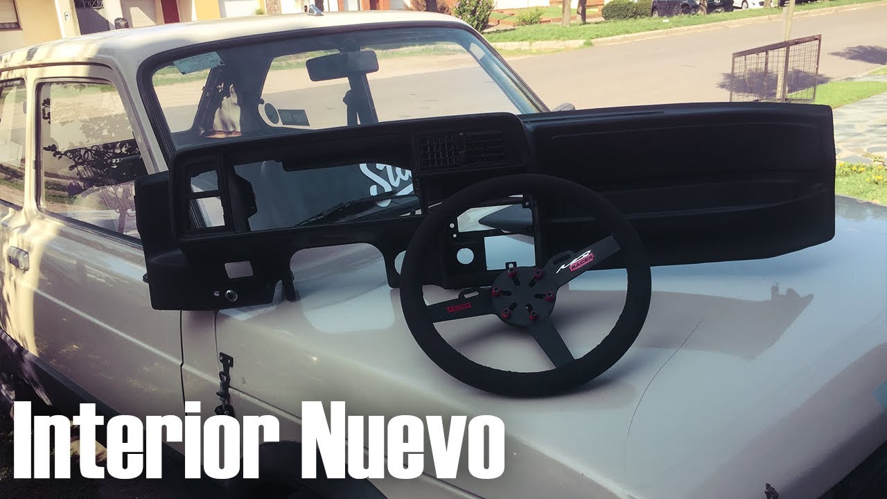 VOLANTE RACING y TORPEDO para el FIAT 147 - Interior Nuevo!