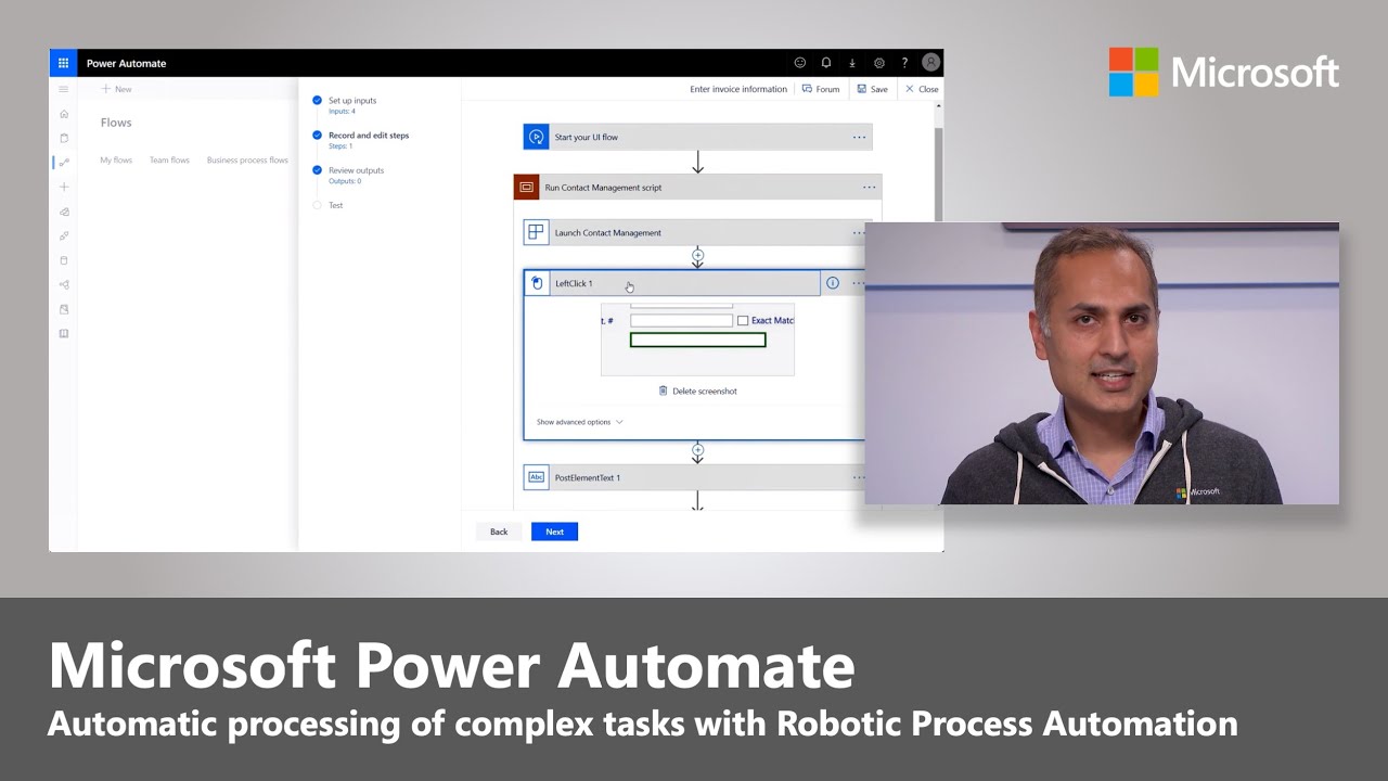 Роботизированная автоматизация процессов с помощью Microsoft Power Automate, потоков пользователь...