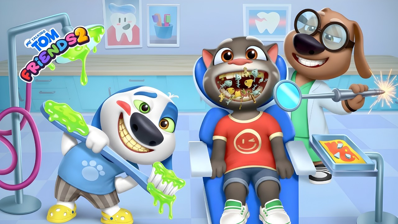 TALKING TOM’s TEETH Were FULL of WORMS?! 😱🦷 | My Talking Tom Friends 2 Gameplay