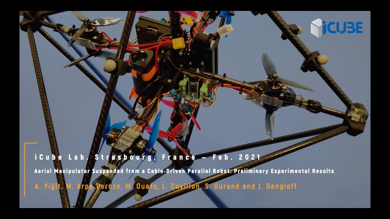 Cable Driven Aerial Robot : First Experiments