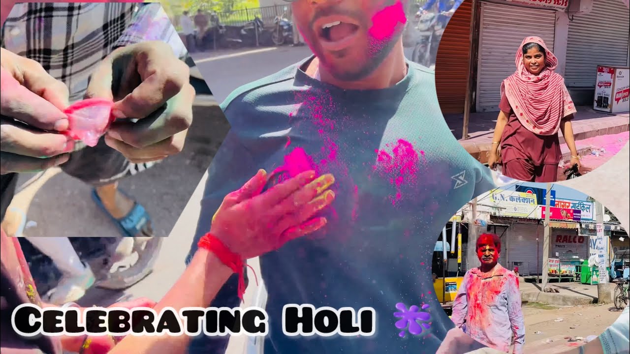 Enjoying the day of Holi !! Kota ki Holi || Ravi Verma 