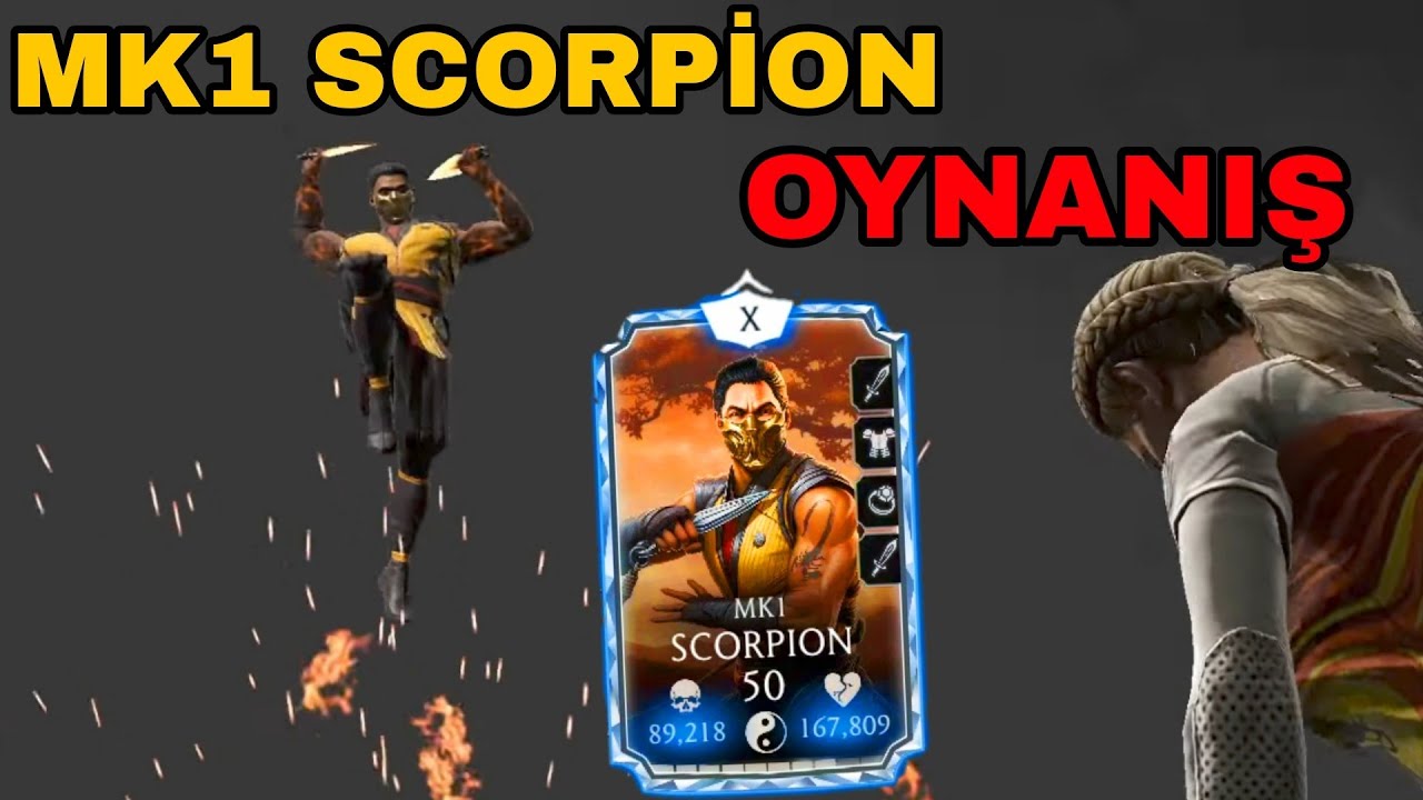 20 SANİYE ÖLÜMSÜZLÜK ? | MK1 Scorpion Oynanış | Mk Mobile