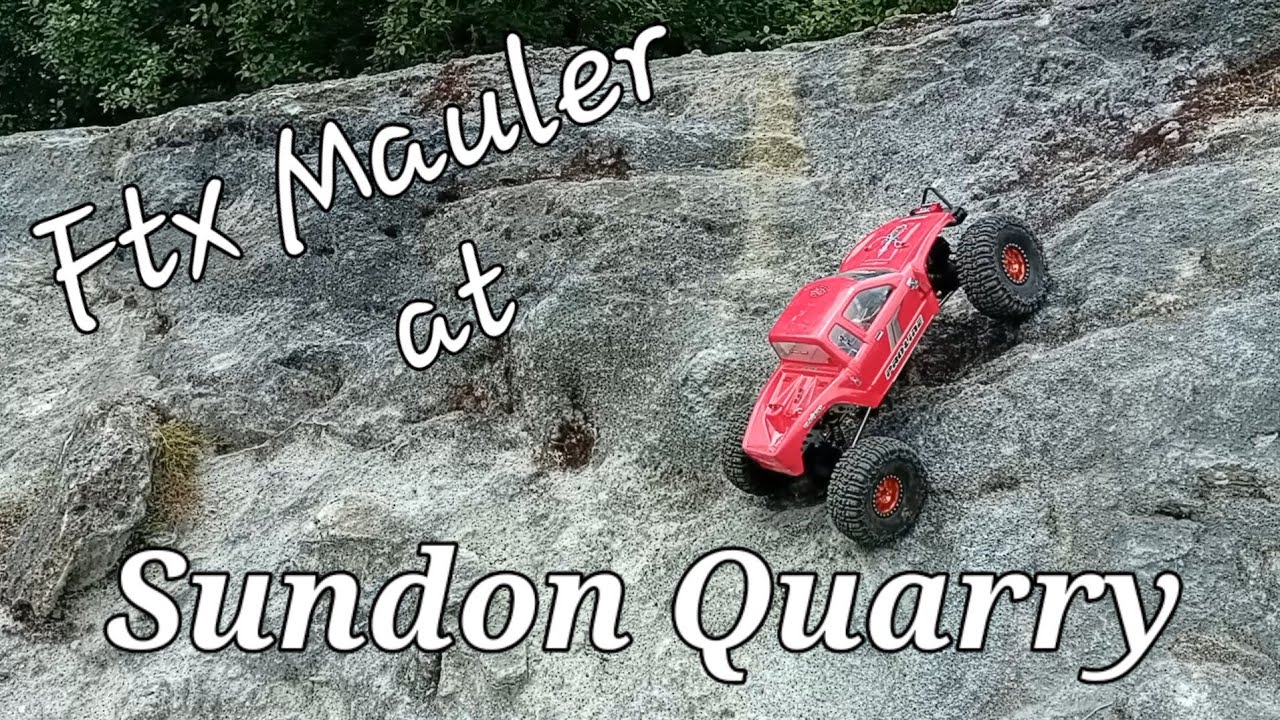 Ftx Mauler on a rock quarry #rccar #rchobby #rccrawler #fun