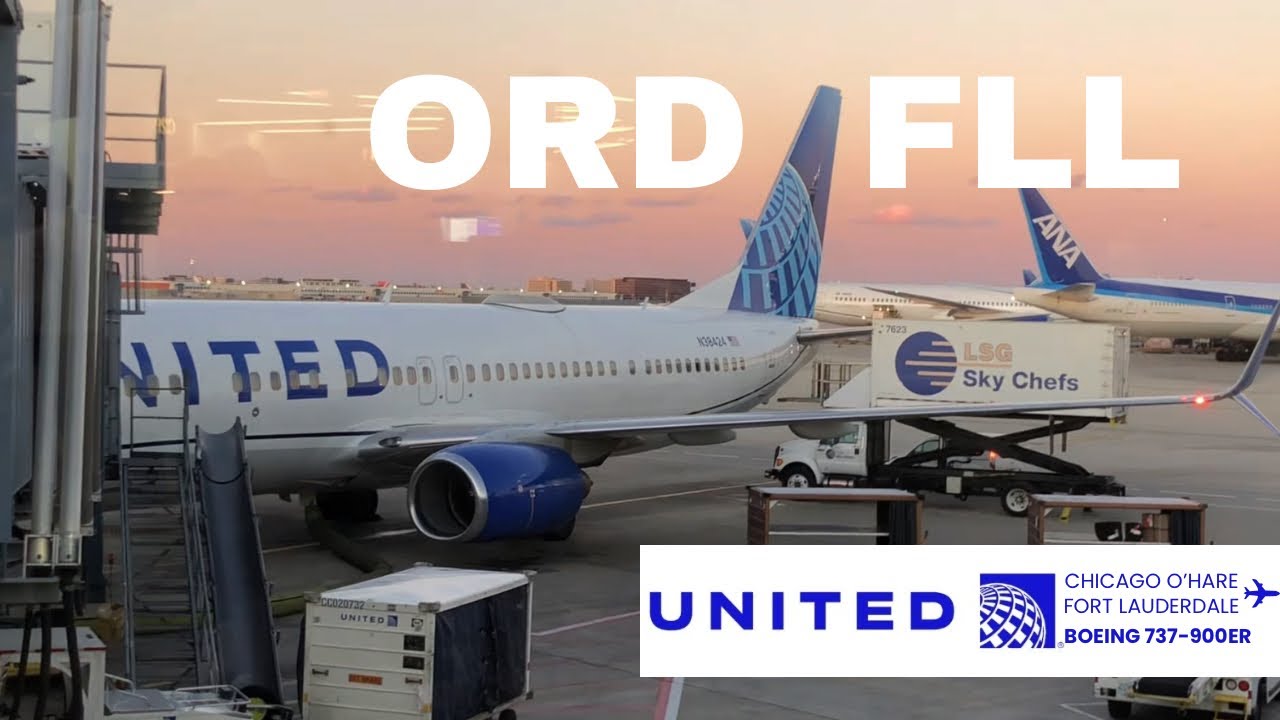 TRIP REPORT| (Chicago-Fort Lauderdale) Voando em um 737-900ER ANTIGO da UNITED!