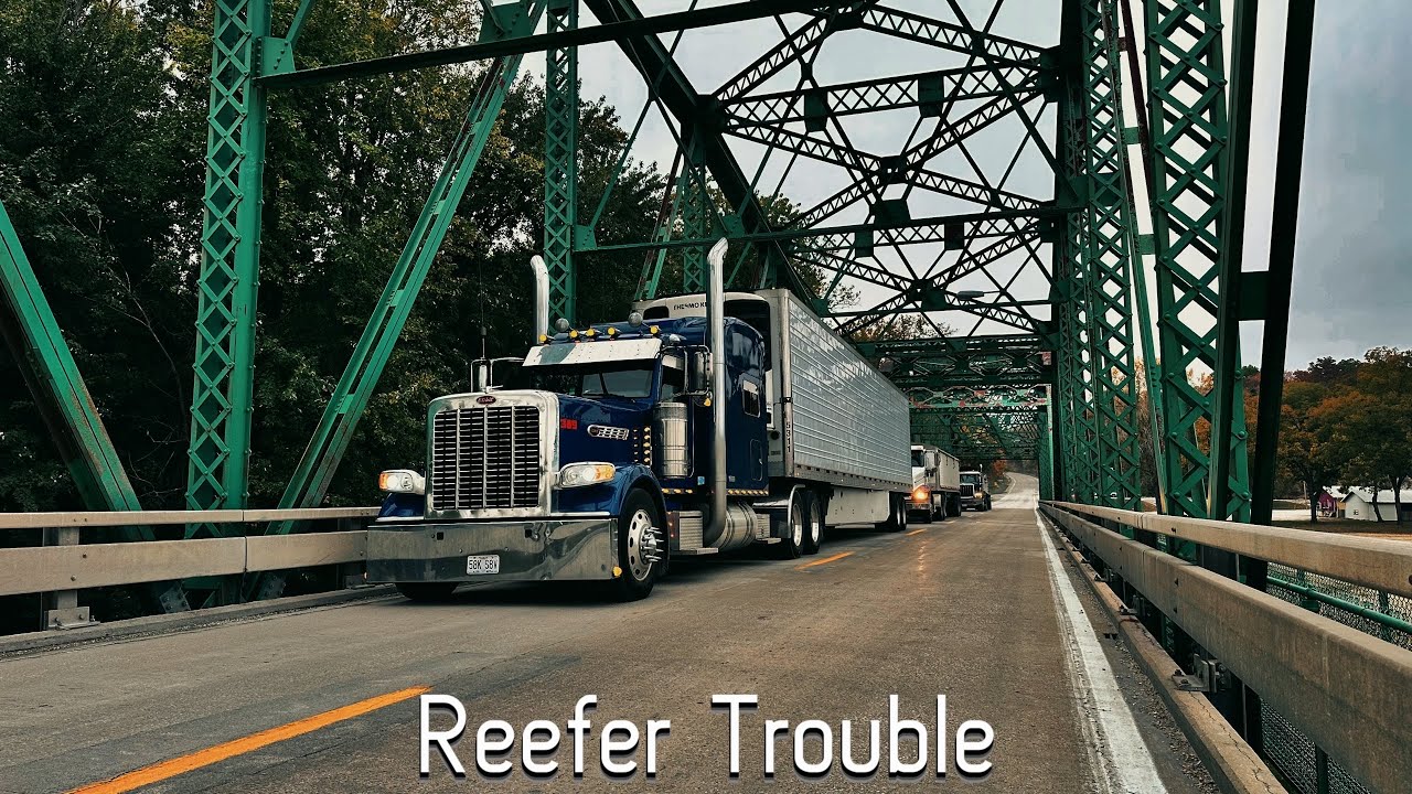 Hauling Hotdogs Gone Wrong! Reefer Breaks Down & Bridge CLOSED! | Peterbilt 389
