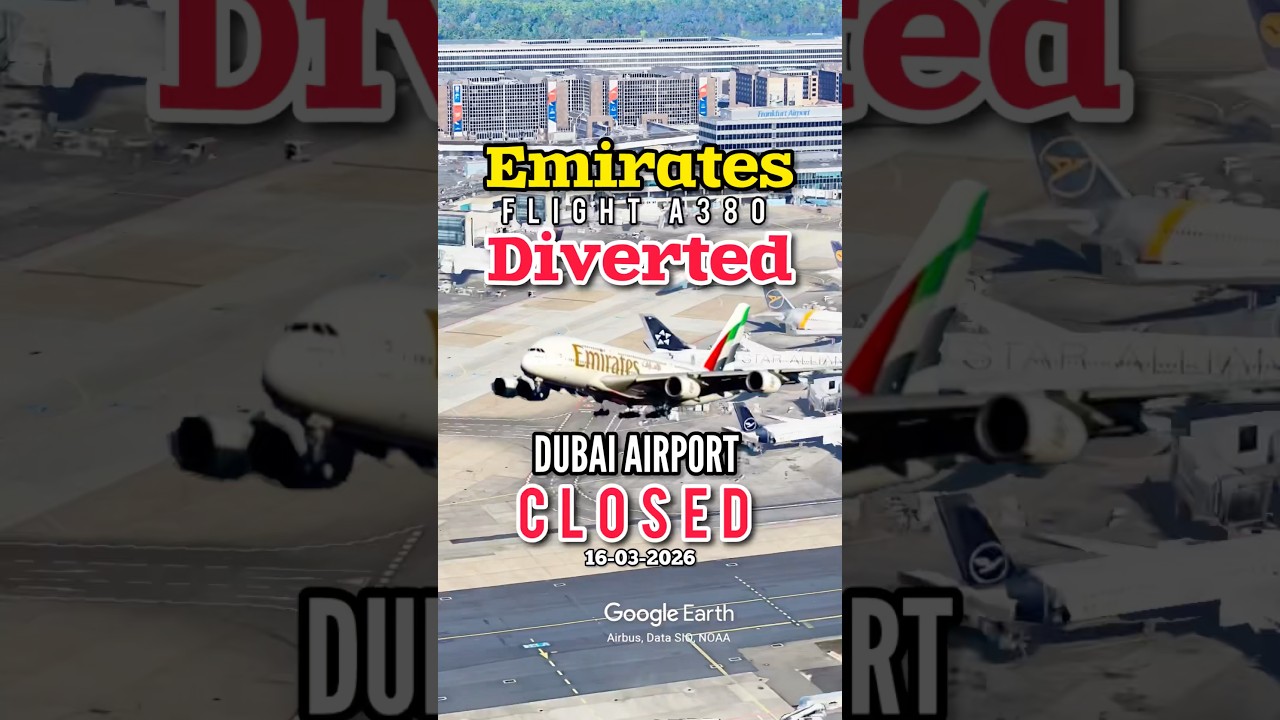 Emirates Flight EK48 Diverted Mid-Air | Dubai Airport Closed #shortvideo #shorts #dubaiairport