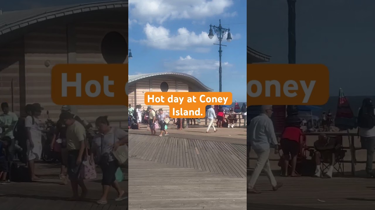 Hot summer day at Coney Island. #summer #coneyisland #nyc #shorts #heat #fun #rollercoaster #love