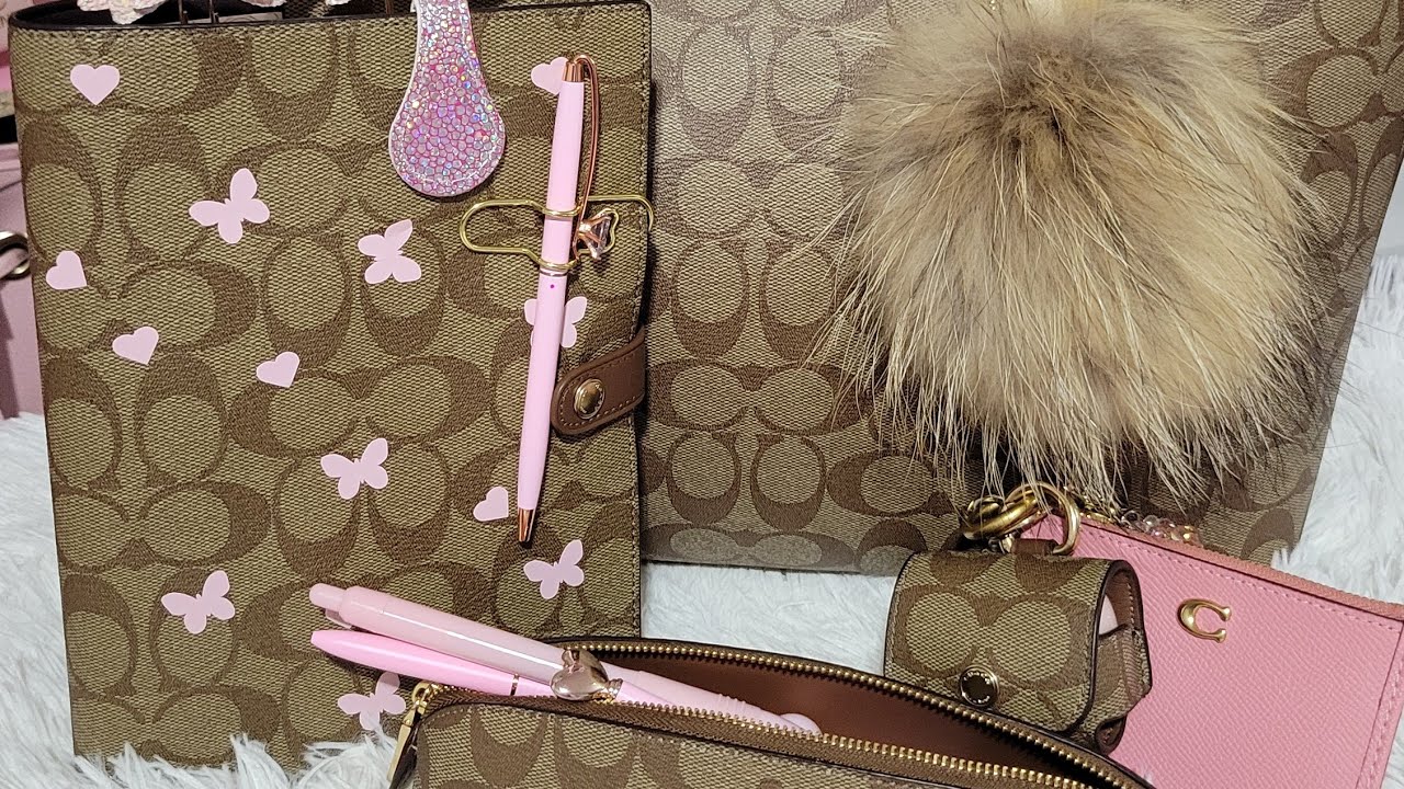 What's In My Coach Town Tote 🩷🤎