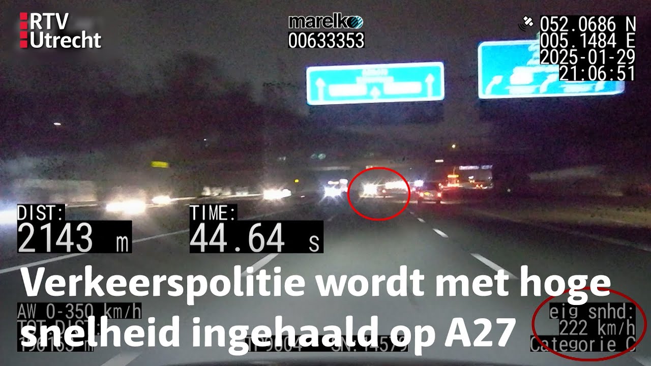 Verkeerspolitie moet 220km/u rijden om dronken Citro&euml;n-bestuurder bij te houden | RTV Utrecht