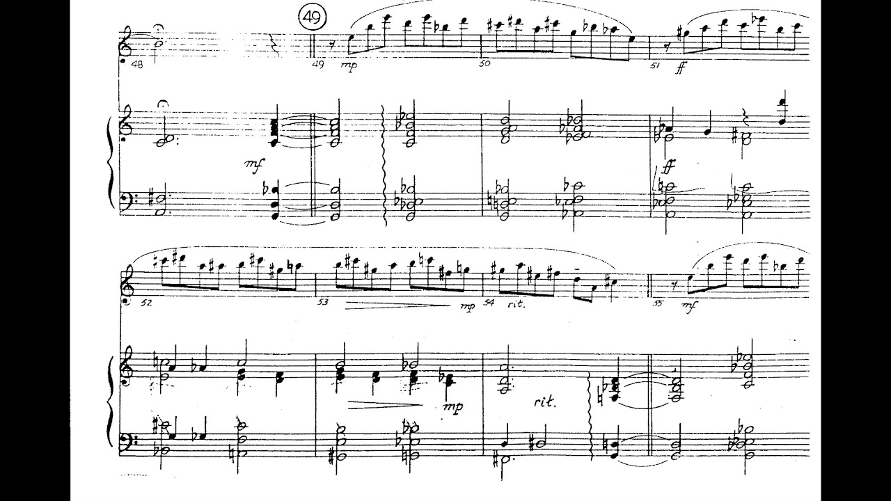 Phil Woods - Sonata For Alto Saxophone And Piano (1962-74) [Score-Video]
