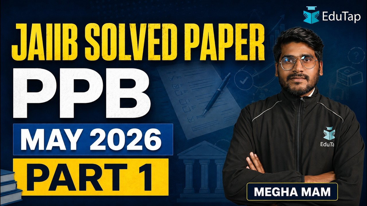 JAIIB PPB Previous Year Question Paper Solved May 2026 | Part 1