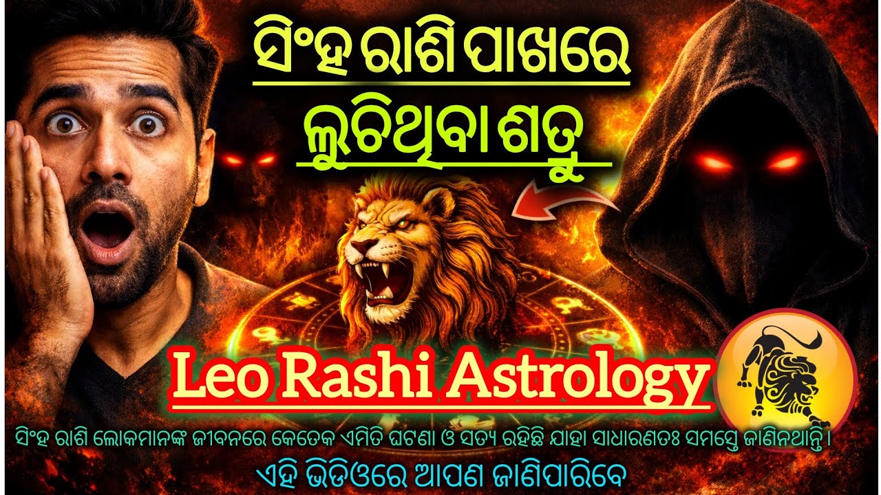 🔥😨 ସିଂହ ରାଶି ପାଖରେ ଅଛନ୍ତି ଲୁଚିଥିବା ଶତ୍ରୁ | ଜ୍ୟୋତିଷର ବଡ଼ ଖୁଲାସା | Leo Rashi Astrology #SinghaRashi