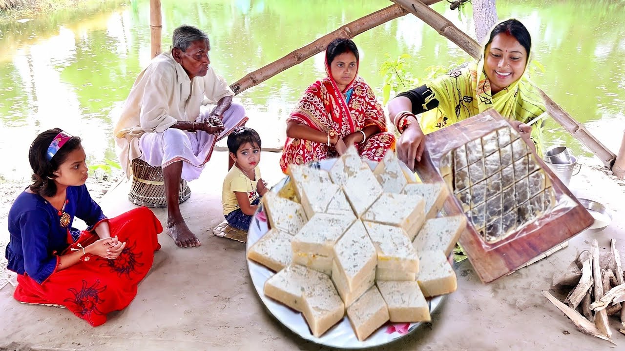 একদম দোকানের স্বাদে আজ বাড়িতে বানালাম কাজু বরফি|| cashew burfi recipe