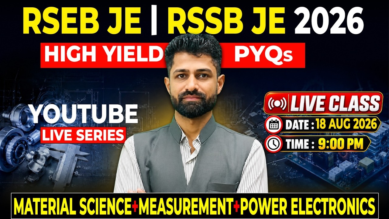RSEB JE & RSSB JE 2026 | Final Revision Strategy 🔥 | Most Expected Topics & PYQs