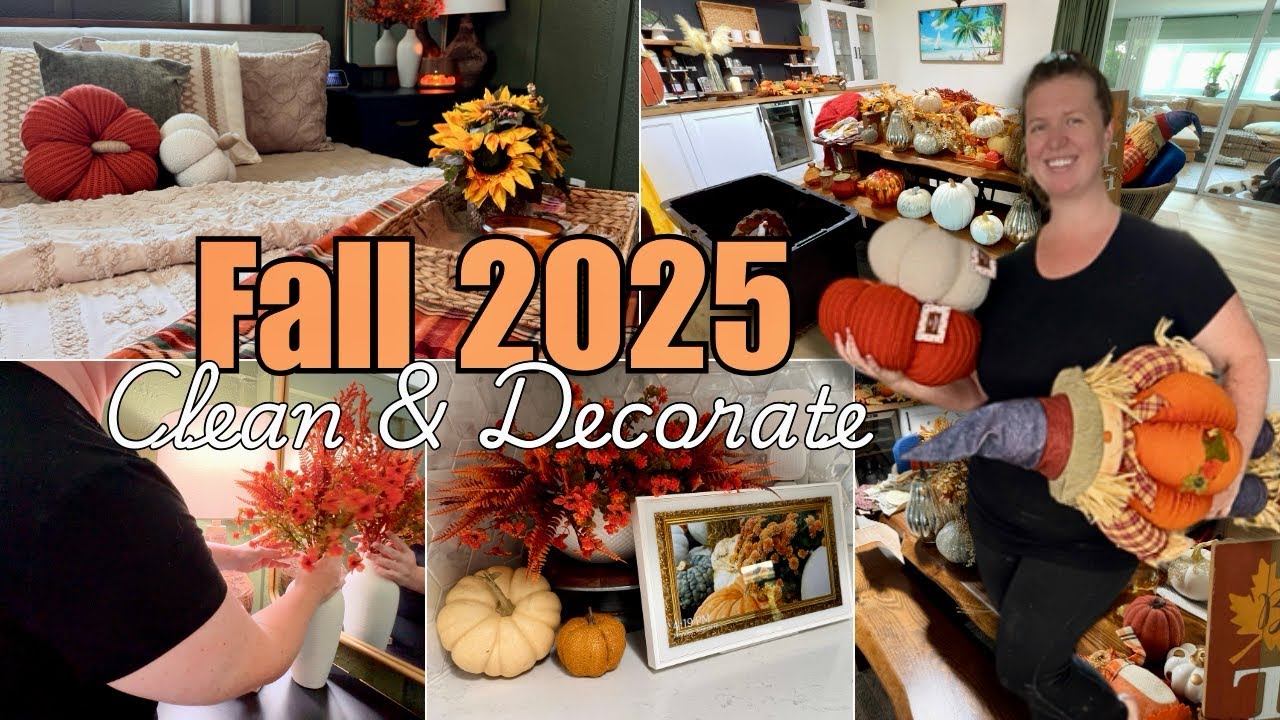 Cozy Fall Decorate With Me 2025 🍁Fall Decorations and Cleaning Motivation