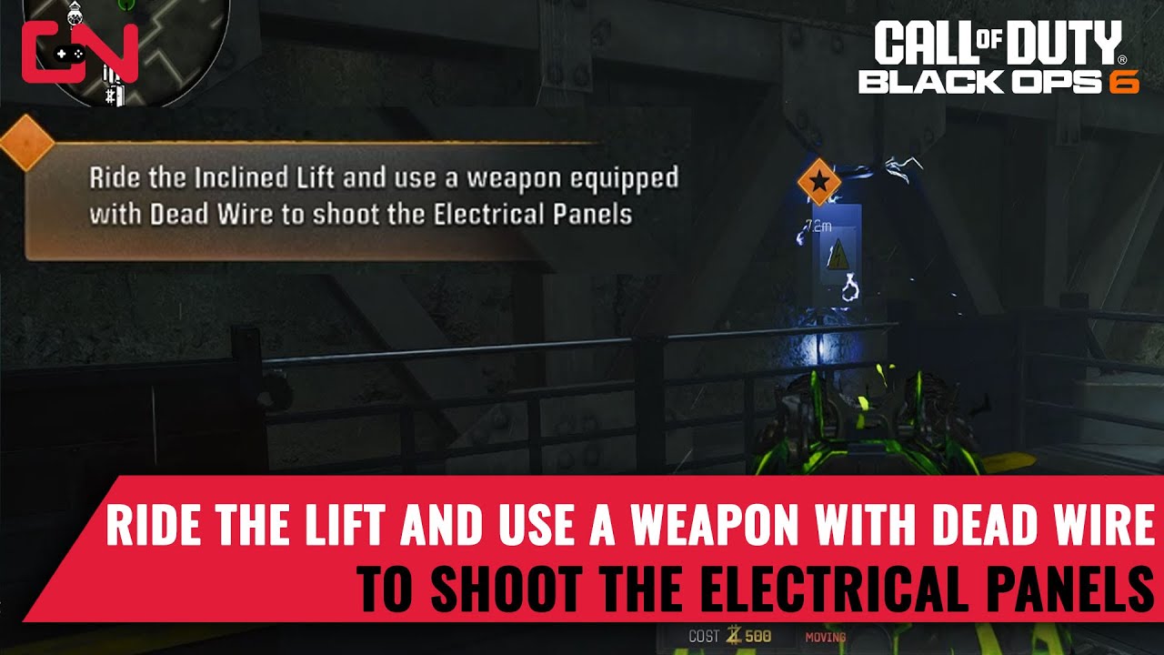 Ride the Lift and Use a Weapon with Dead Wire to Shoot Electrical Panels BO6 Zombies Terminus