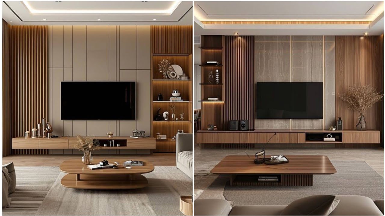 150+ NEW Modern TV Wall Unit Ideas 2025 | Floating Cabinet Designs & Stylish Living Room Inspiration