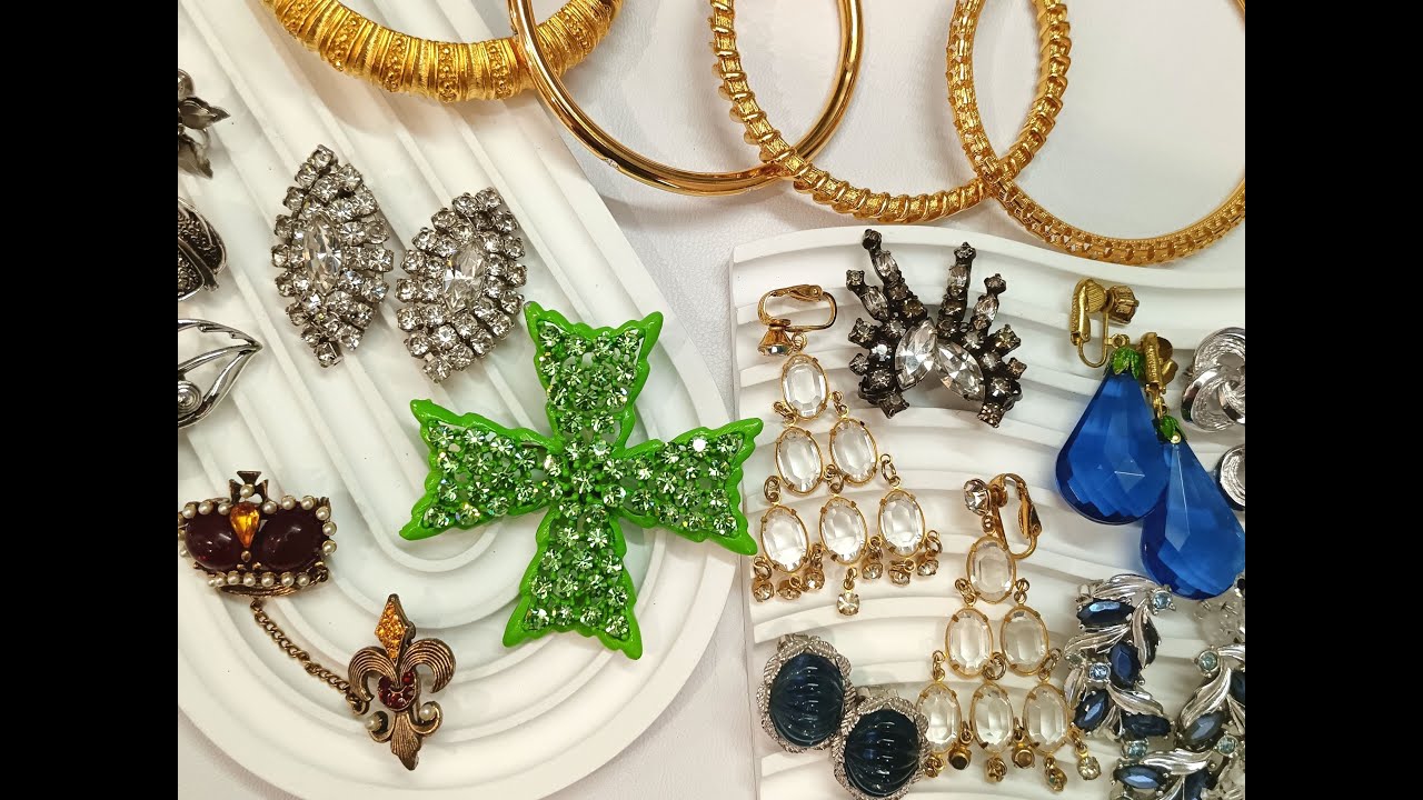 189. Геральдика от WEISS, JBK, Kramer и другие находки. Распаковка лотов с винтажной бижутерией