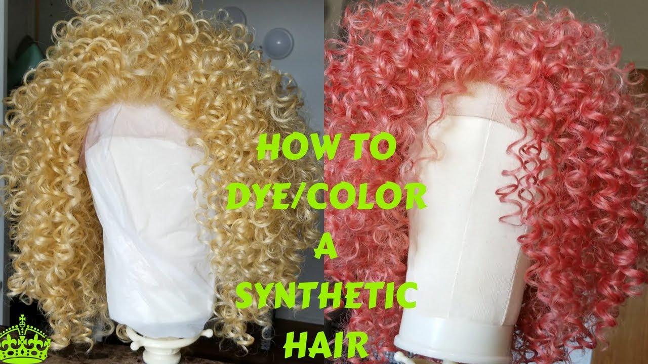 HOW TO COLOR/DYE SYNTHETIC HAIR (BEAUTY SUPPLY STORE HAIR)