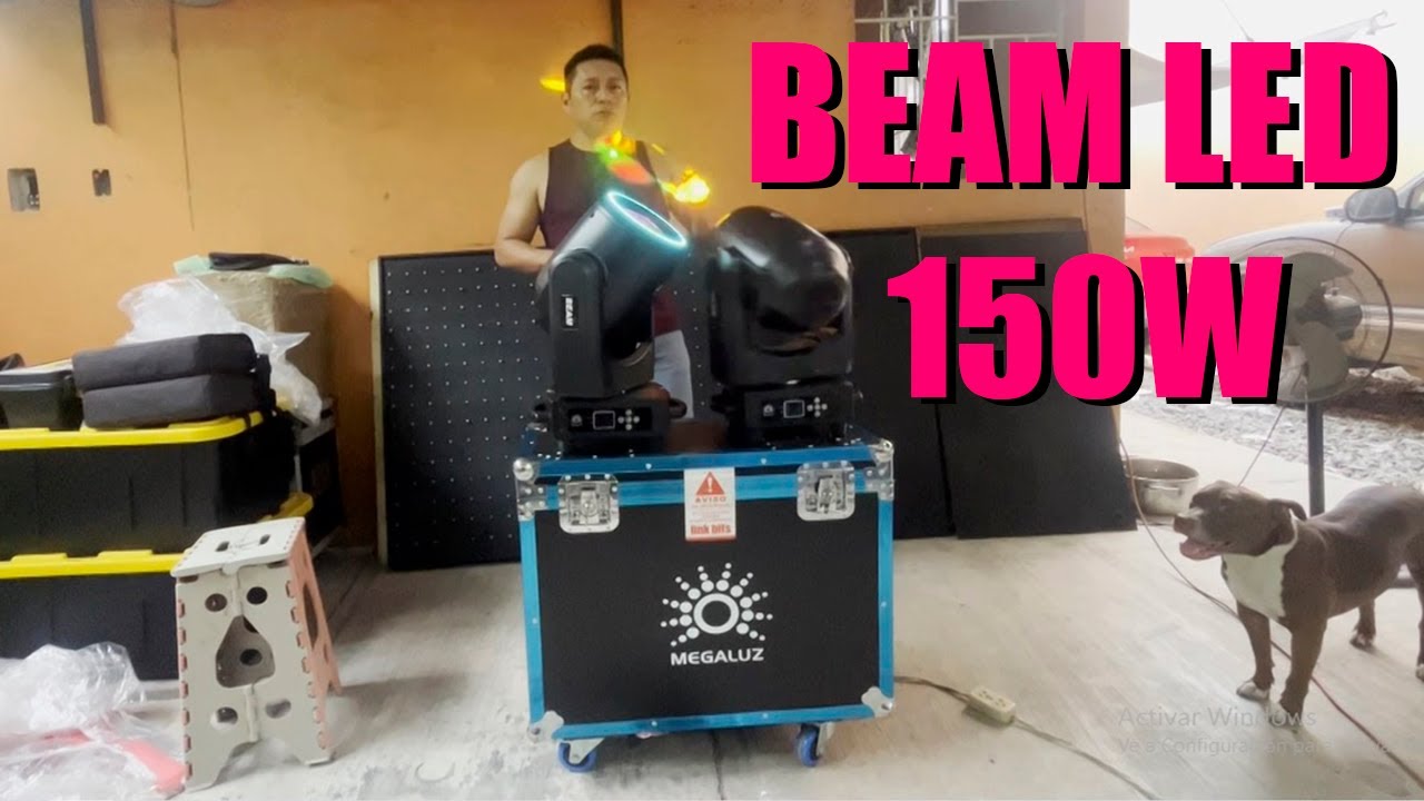 Unboxing Beam 150w │ LUXIN 150w CABEZA MÓVIL CON ARO LED Luces Para Montaje de DJ y Sonido Sonidero